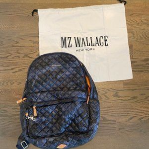 MZ Wallace Metro Backpack in Blue Camo NWOT